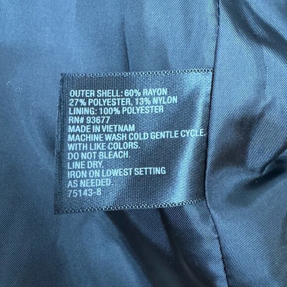 Women’s PXL Nautical Stripe Blazer Navy Cream Stripe Classiccore Preppy Academia - Picture 7 of 7